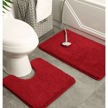Details about   Non-slip Bath Rugs Soft Mat Shaggy Microfiber Floor Toilet Bathroom Door Mats.